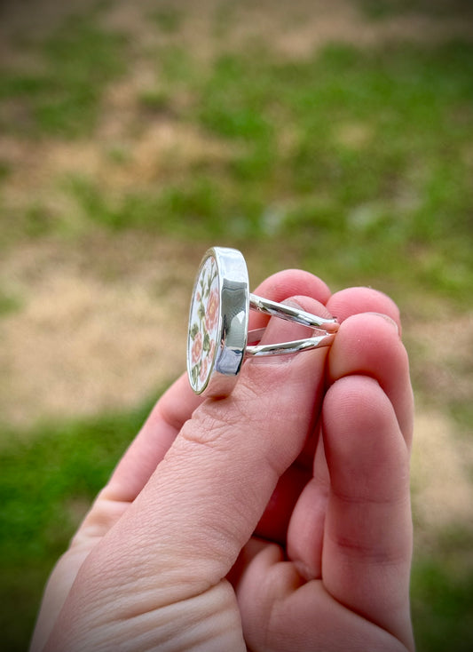 Blushing Petals Ring | Size 7.25/7.5
