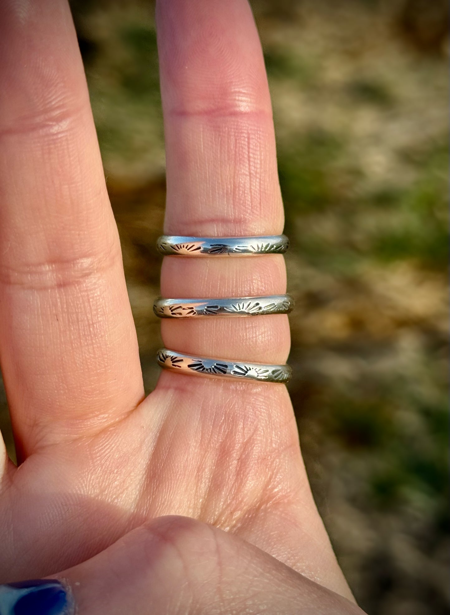 Tiny Stamped Stackers | Various Sizes